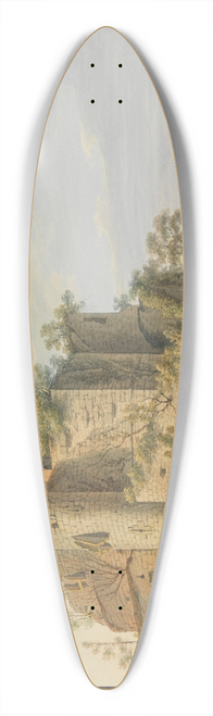 Philipp Jakob Becker - Burg Rtteln bei Lrrach 39.3 inch art pintail longboard deck