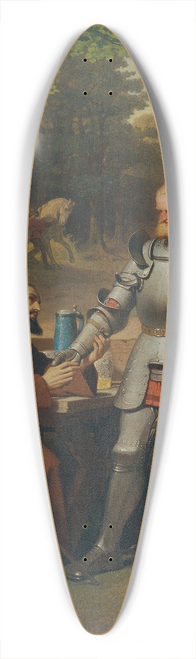 Philipp von Foltz - Szene aus Goethes Gtz von Berlichingen 39.3 inch art pintail longboard deck