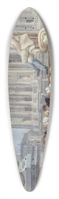 Pierre-Antoine Demachy - Exposition de Pierre Nicolas Perrin sur la place de la Rvolution, le 29 vendmiaire, an II 39.3 inch art pintail longboard deck