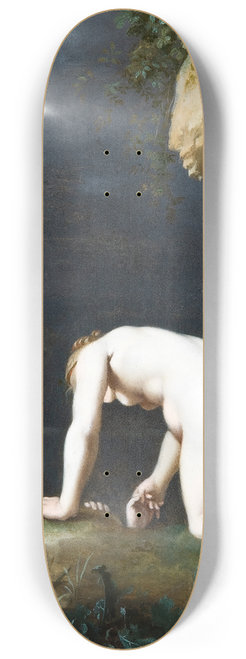 Cornelis Van Poelenburch - The Goddess Calypso rescues Ulysses 8.25 inch art skate deck