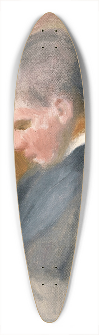 Pierre-Auguste Renoir - Pierre Renoir lisant 39.3 inch art pintail longboard deck