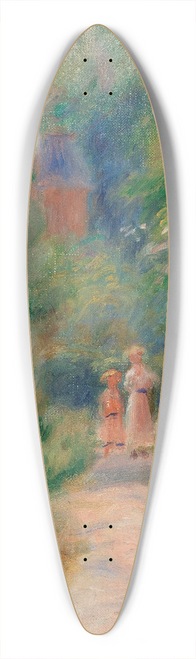 Pierre-Auguste Renoir - Two Figures on a Path (Deux figures dans un sentier) 39.3 inch art pintail longboard deck