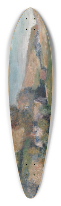 Pierre-Auguste Renoir - View of the Seacoast near Wargemont in Normandy 39.3 inch art pintail longboard deck