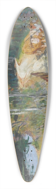 Pierre-Eugne Montzin - Attelage de Boeufs sur les Bords du Loing 39.3 inch art pintail longboard deck