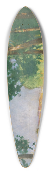 Pierre-Eugne Montzin - Moret Sur Loing, Bord De Rivire 39.3 inch art pintail longboard deck