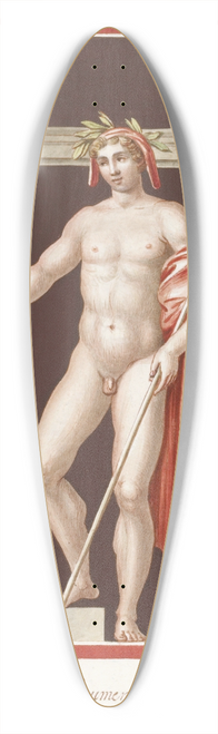 Pierre-Jean Mariette - Dipinta nella stanza al numero V, conforme il contro della pianta. 39.3 inch art pintail longboard deck