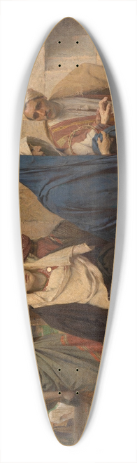 Pierre Jean Van der Ouderaa - The Holy Women Returning from Christs Grave 39.3 inch art pintail longboard deck