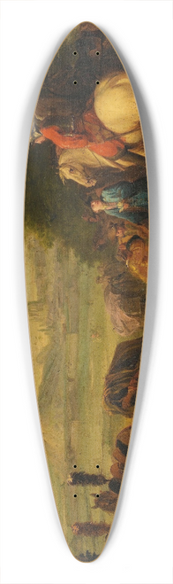 Pierre Lenfant - Resting of the troups during a military siege 39.3 inch art pintail longboard deck