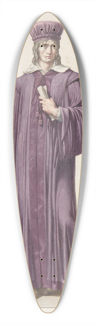 Pierre-Narcisse Gurin - A Judge of the Criminal Court 39.3 inch art pintail longboard deck