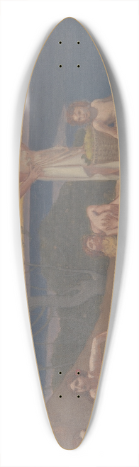 Pierre Puvis de Chavannes - Doux Pays (PleasantLand) 39.3 inch art pintail longboard deck