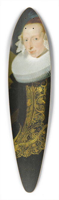 Pieter Claesz Soutman - Portrait of a Woman 39.3 inch art pintail longboard deck