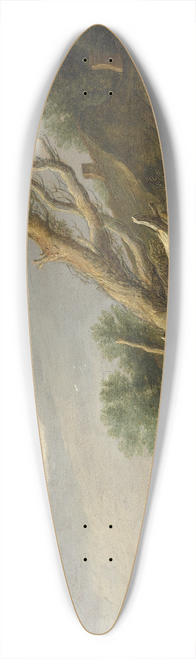 Pieter de Molijn - Landscape with Open Gate 39.3 inch art pintail longboard deck