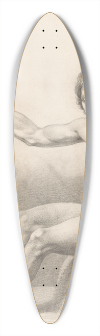 Pieter Godfried Bertichen - Zittend mannelijk naakt, van opzij gezien 39.3 inch art pintail longboard deck