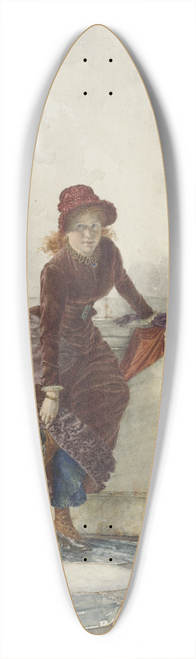 Pieter Haaxman - Staande jonge vrouw, tegen muur geleund 39.3 inch art pintail longboard deck