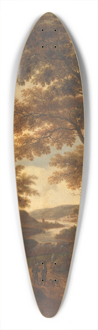 Pieter Jansz. van Asch - Wooded Landscape 39.3 inch art pintail longboard deck