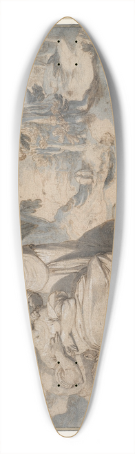 Pieter Lastman - Hagar and the Angel 39.3 inch art pintail longboard deck