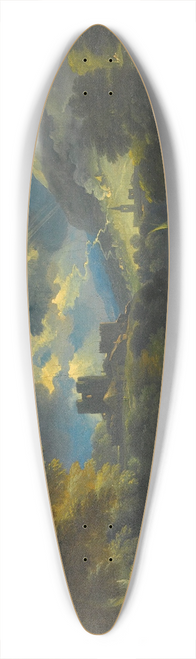 Pieter Mulier the Younger - A Landscape With Figures In A Storm 39.3 inch art pintail longboard deck