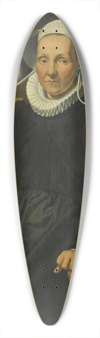 Pieter Pietersz. - Portrait of Dirckje Tymansdr Gael, called van der Graft, Wife of Mattheus Augustijnsz Steyn 39.3 inch art pintail longboard deck