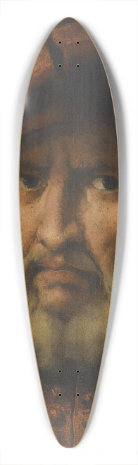 Pietro della Vecchia - Head Of A Bearded Man, Wearing A Red Cap And Red Shirt 39.3 inch art pintail longboard deck