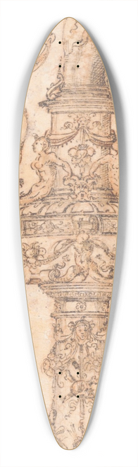 Pietro Torrigiano - Design for a Candlestick 39.3 inch art pintail longboard deck