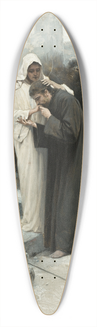 Piotr Stachiewicz - Our Lady Says Farewell to Christ 39.3 inch art pintail longboard deck