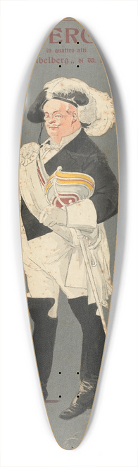 Pipein Gamba - Bilz (atto III) 39.3 inch art pintail longboard deck
