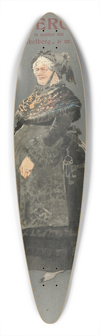 Pipein Gamba - Madama Ruder 39.3 inch art pintail longboard deck