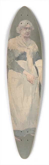 Pipein Gamba - Mamma Nunzia 39.3 inch art pintail longboard deck