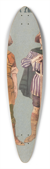 Pipein Gamba - Popolani e pastori (figuranti o ballerine) 39.3 inch art pintail longboard deck