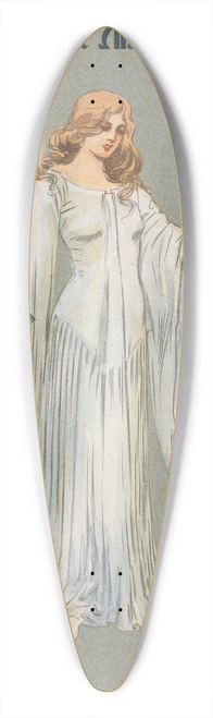 Pipein Gamba - Zilia (atto IIIo) 39.3 inch art pintail longboard deck