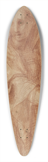 Pontormo (Jacopo Carucci) - Female figure with covered head (study for a figure in the fresco of the Visitation in Santissima Annunziata) 39.3 inch art pintail longboard deck
