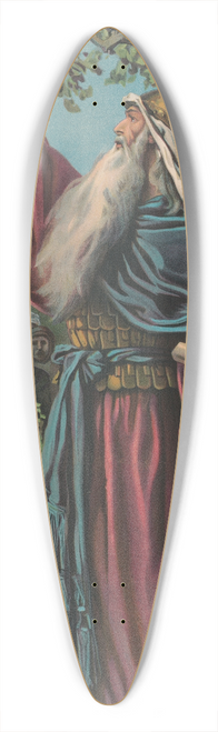 Providence Lith. Co - Joshua renewing covenant with Israel 39.3 inch art pintail longboard deck
