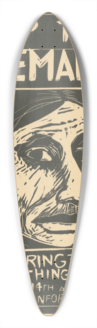 Rachael Romero - Help the Guatemalans! 39.3 inch art pintail longboard deck