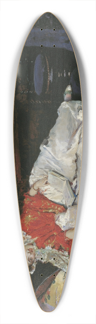 Raimundo de Madrazo y Garreta - The Reading (Aline Masson) 39.3 inch art pintail longboard deck