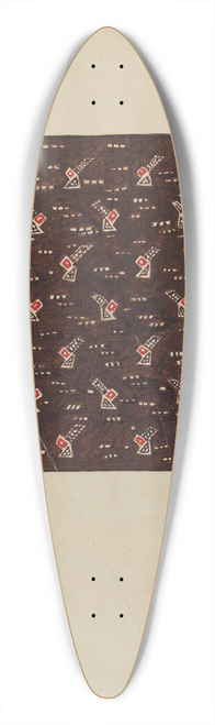 Ralph N. Morgan - Calico Print 39.3 inch art pintail longboard deck