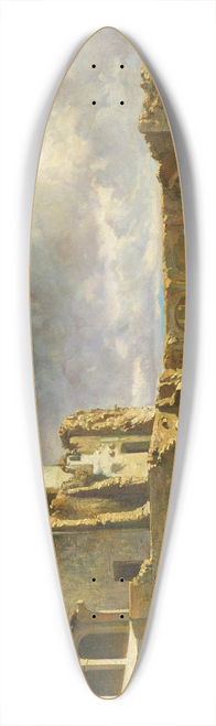 Ramon Mart i Alsina - Ruins of the Palace 39.3 inch art pintail longboard deck