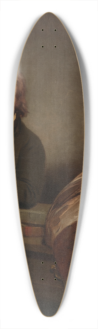 Ramsay Richard Reinagle - An Ornithologist, Possibly John Latham 39.3 inch art pintail longboard deck