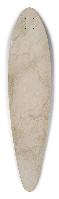 Raphael - Study of Diogenes in the School of Athens 39.3 inch art pintail longboard deck