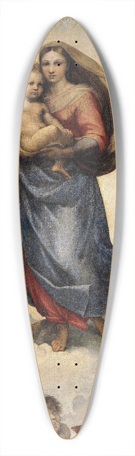 Raphael - The Sistine Madonna 39.3 inch art pintail longboard deck