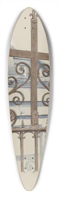 Ray Price - Cross 39.3 inch art pintail longboard deck