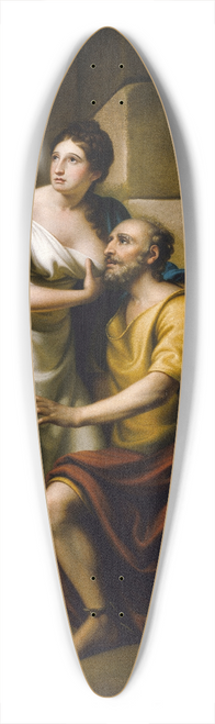 Rembrandt Peale - The Roman Daughter 39.3 inch art pintail longboard deck