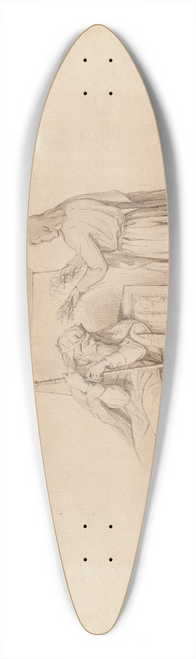Richard Corbould - Design for a Monument for the North British Insurance Company 39.3 inch art pintail longboard deck