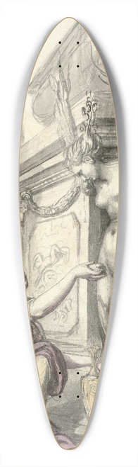 Richard Cosway - The Heliads at the grave of Phaeton (Ovid, Metamorphoses, II, 340-366) 39.3 inch art pintail longboard deck
