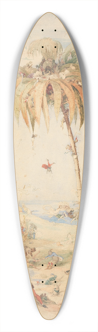 Richard Doyle - The enchanted fairy tree, or a fantasy based on The Tempest by William Shakespeare 39.3 inch art pintail longboard deck