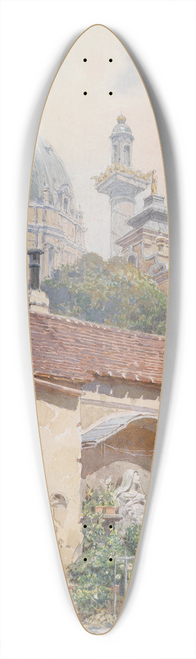 Richard Moser - Bildstock hinter der Karlskirche 39.3 inch art pintail longboard deck