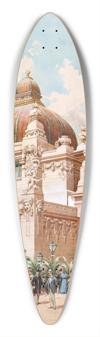 Richard Moser - Die Jubilumsausstellung in Wien 1898; Pavillion der Stadt Wien 39.3 inch art pintail longboard deck