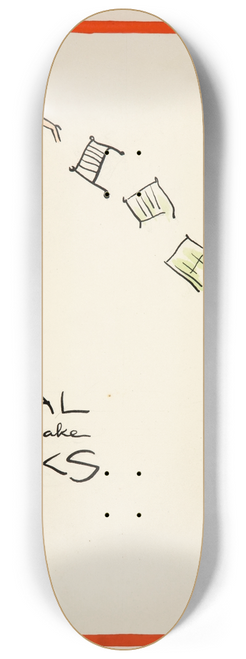 Cyril Kenneth Bird (Fougasse)  - Metal helps to make tanks 8.25 inch art skate deck