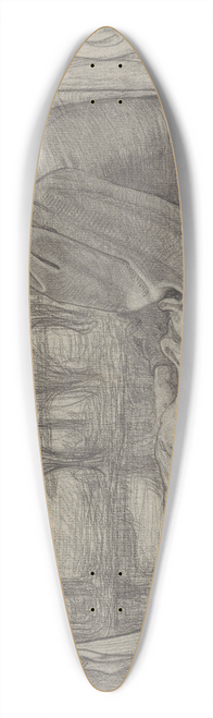 Richard Nicolas Roland Holst - Huizer vrouw, zittend aan de waterkant 39.3 inch art pintail longboard deck