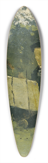Richard Nicolas Roland Holst - Jan Verkade (1868-1946) Painting under a Tree at Hattem 39.3 inch art pintail longboard deck