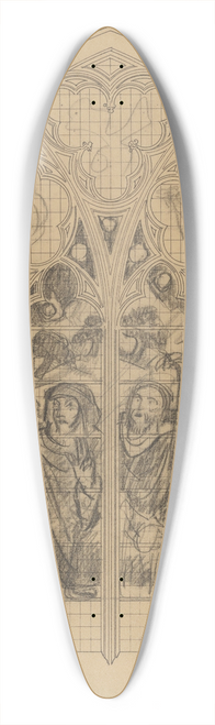 Richard Nicolas Roland Holst - Ontwerp voor raam in de Frederik van Sierck-kapel in de Dom te Utrecht; de verkondiging aan de herders 39.3 inch art pintail longboard deck